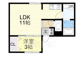 LaLa くずは【1階】の間取り
