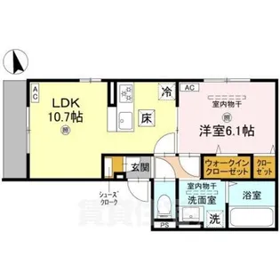 トキネス駒川【1階】の間取り