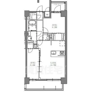 S-RESDENCE上社aureate【6階】の間取り
