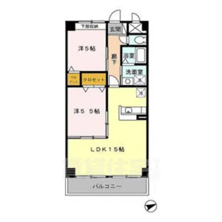 マーヴェラス【6階】の間取り