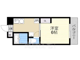 LakiaApartment夙川【5階】の間取り