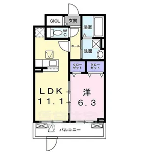 和幸館【1階】の間取り