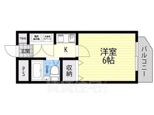 グランデール平野【4階】の間取り