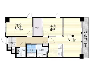 LiveCasa西宮【5階】の間取り
