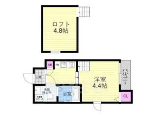 サンライズ十条【2階】の間取り