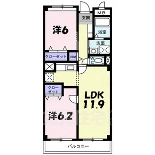 サンカルティエ【3階】の間取り