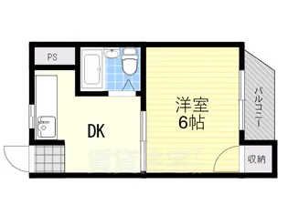 ハイツしんめい【5階】の間取り