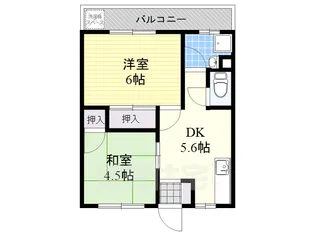 オリーブハイツ【1階】の間取り