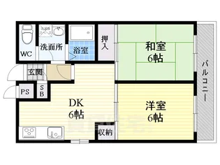エトワールすみいち【203号室】の間取り