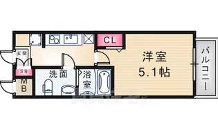 アリビオ立花2【5階】の間取り