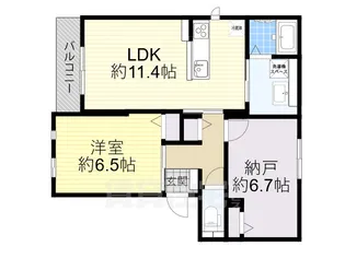 ケリーコート【2階】の間取り
