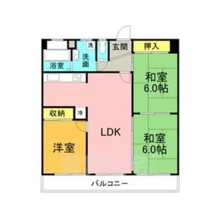 グランドミール中小田井【4階】の間取り