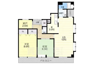 ハイム松寿【5階】の間取り