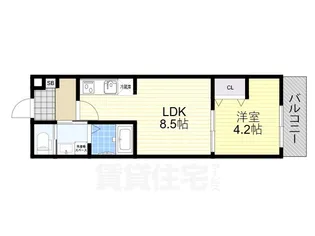 ALEGRIA大津【1階】の間取り
