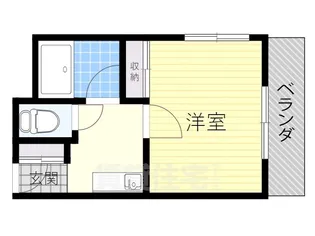 1Kの間取り画像