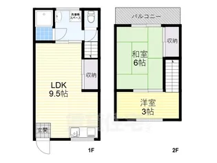 大阪府吹田市山田東1丁目【一戸建】の間取り
