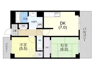 グリーンコート宮川【205号室】の間取り
