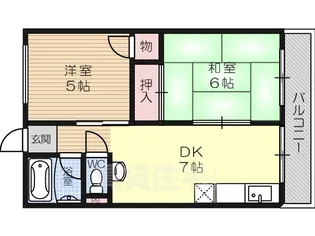 コーポ中島【5階】の間取り