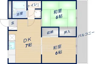 シャトレーハイツ光峰【2階】の間取り