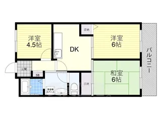 メゾン兵庫【1階】の間取り
