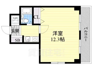 1Kの間取り画像