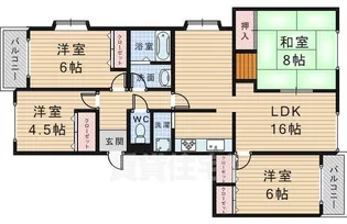 リブレ刀根山【3階】の間取り