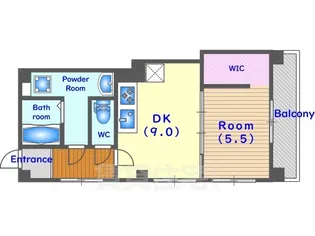 マンションパール【4階】の間取り