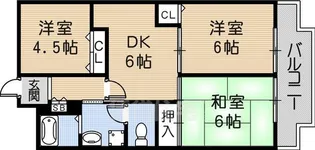 メゾン兵庫【1階】の間取り