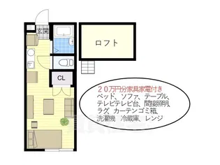 セトゥル枚方1【2階】の間取り