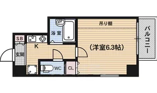 ベラジオ四条堀川【6階】の間取り