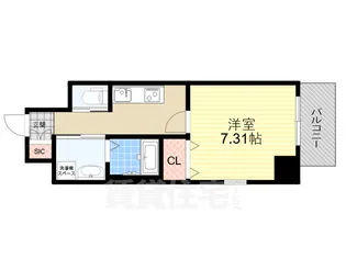 1Kの間取り画像