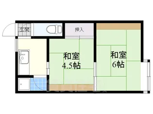兵庫県尼崎市稲葉荘4丁目【アパート】の間取り