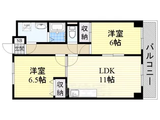 アンソレイエ【3階】の間取り