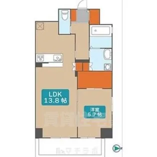 コートアクシスyoinn【5階】の間取り