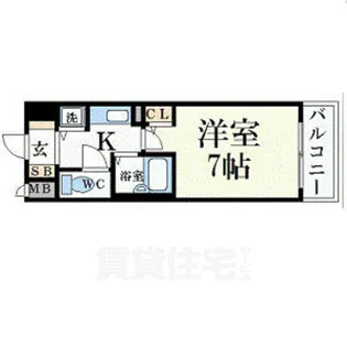 サムティ京都祇園【6階】の間取り