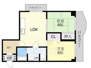 ICube都島【4階】の間取り