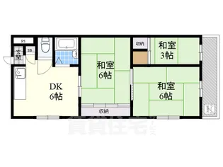 大阪府茨木市大住町【マンション】の間取り