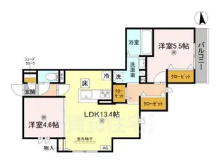 D-ROOM Sagarimatsu【1階】の間取り