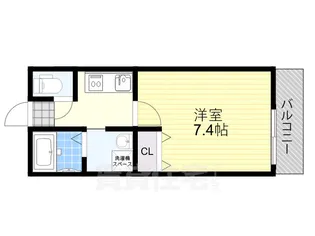 Gradito富雄駅前2番館【1階】の間取り