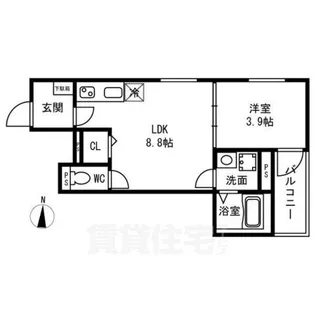F asecia Canale【1階】の間取り