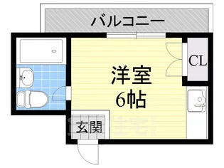 コーニッシュ豊中【4階】の間取り