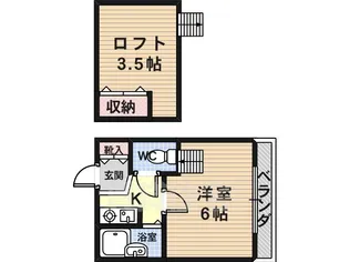 ヨーロピアン22番館【1階】の間取り