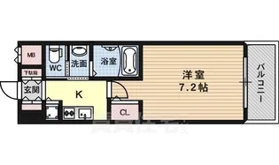 大阪府大阪市西淀川区野里1丁目【マンション】の間取り