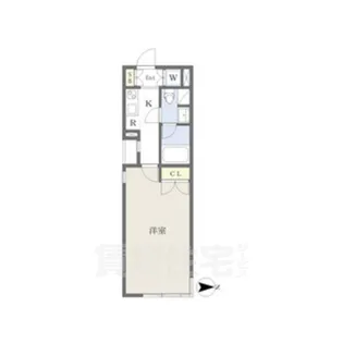 COZY茶屋ヶ坂【1階】の間取り