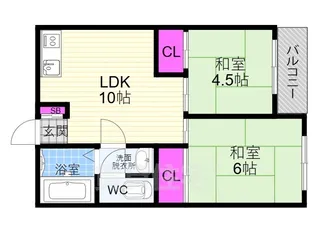 金剛ビル【2階】の間取り