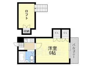 ハイツ法蓮【2階】の間取り