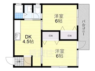 サンハイツ【3階】の間取り