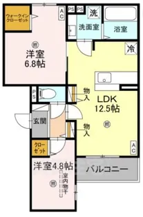イルフォンターナ大田町【2階】の間取り