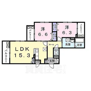 メゾンドエフ【2階】の間取り
