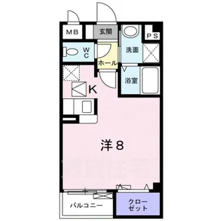 パレット法蓮【2階】の間取り